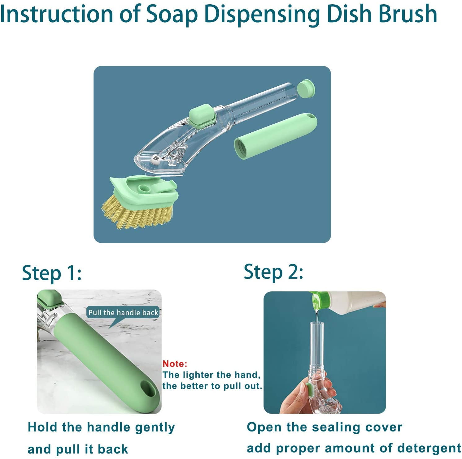 We carry Cleaning, Soap Dispensing Dish Wand (LOLA)