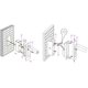 thumbnail image 3 of Luz de lectura nórdica minimalista montada en la pared Luz de lectura de pared LED rectangular integrada Aplique de pared de 3 W Aplique de pared para dormitorio de hotel junto a la cama con interruptor, luz cálida Sailing Electrónica, 3 of 4