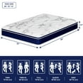 thumbnail image 3 of FOLVUTY King Mattress 12 inch Hybrid Mattress in a Box, Gel Memory Foam & Chill-Touch Fabric Top, Cooling Sleep, Pressure Relief, CertiPUR-US, 3 of 14
