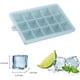 thumbnail image 4 of Paquete de 2 bandejas de cubitos de hielo de silicona con tapas, juego de moldes de cubitos de hielo de fácil liberación para whisky, molde de pastel de silicona para alimentos para bebés, 4 of 5