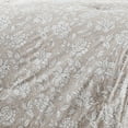 thumbnail image 5 of Lush Decor Zara Floral Block Cotton Comforter 8 Piece Set King Neutral - Tan Comforter - Block Print - Floral Bedding Set with Bed Skirt - Boho Decor, 5 of 9
