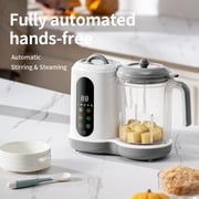 Baby Food Maker, Multifunction Baby Food Processor Chopper Grinder Steamer Puree Blender Mill One Step, with Bottle Warmer, Auto Cooking & Grinding & Touch Control Panel, for Healthy Homemade
