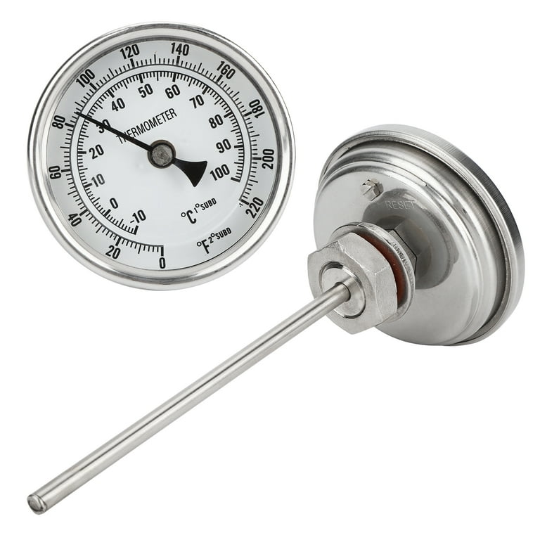 Thermometer, Kettle Temperature Gauge, 0?F To 220?F For Kettle Stock Pot  Bucket Fermenter 