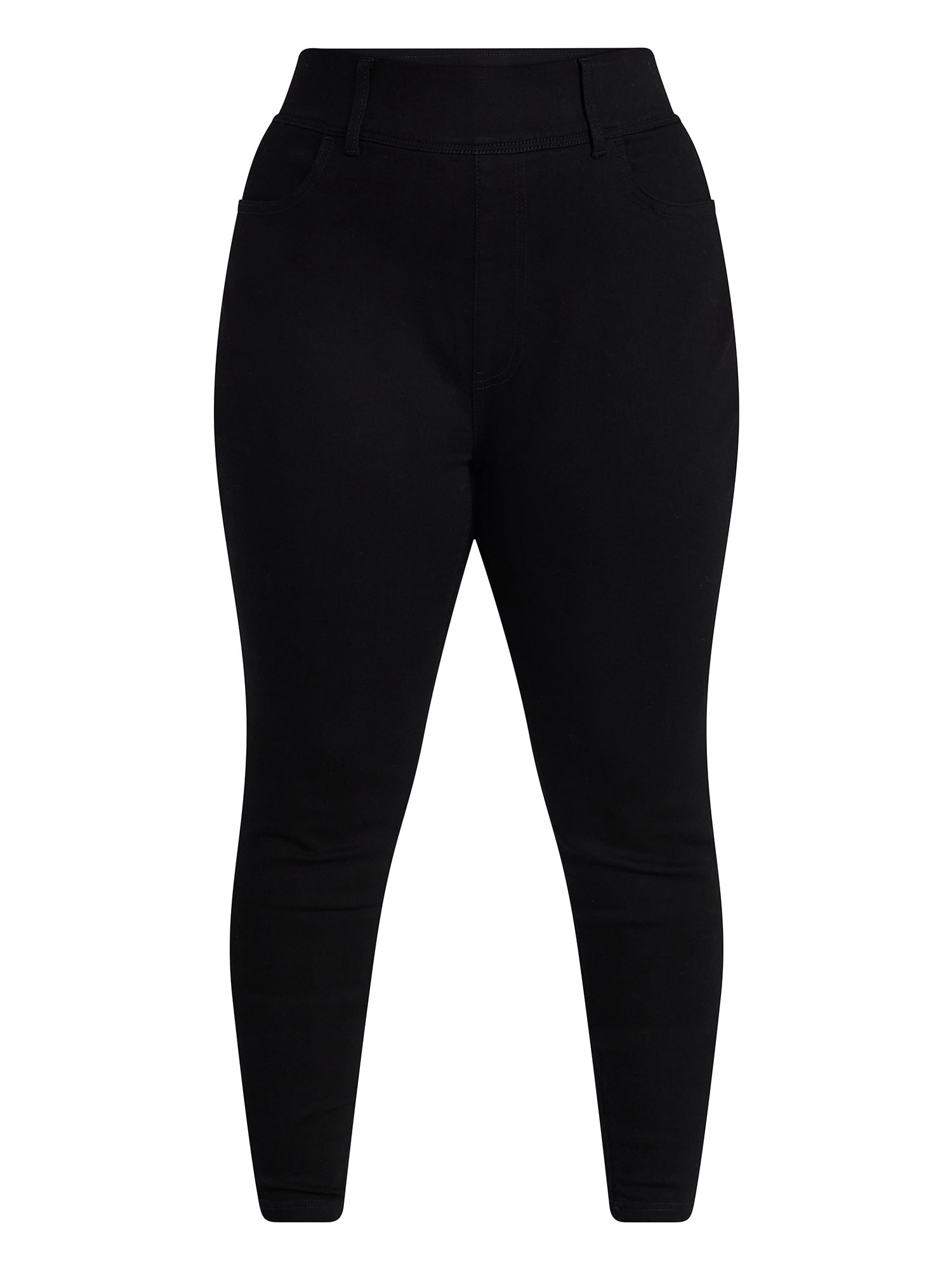 Terra & Sky Women's Plus Size Pull On High Rise Skinny Jeggings, 28" Inseam, Sizes 0X-5X