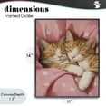 thumbnail image 4 of Stupell Industries Shabby Chic Sleeping Orange Cats Embrace Black Framed Giclee Art, 11 x 14, by The Prints Vibe, 4 of 8