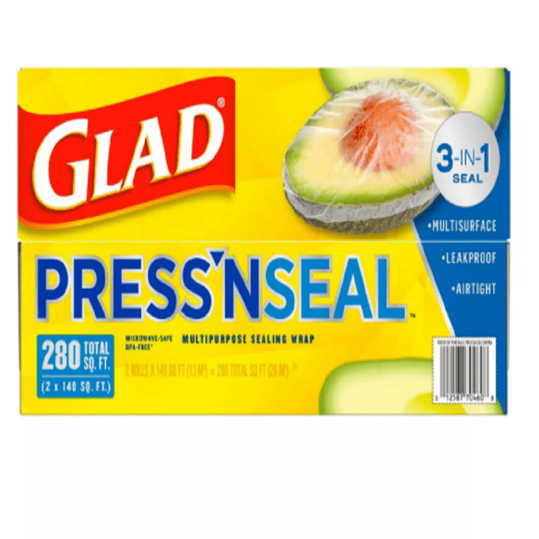 Glad Press'n Seal Food Plastic Wrap 280 sq. ft. 2 Pk. 