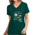 thumbnail image 1 of Mujeres de manga corta con cuello en V Tops Uniforme Día de la madre Impreso Bolsillos Blusa Enfermería Pompotops  hkajfhjk465133, 1 of 4