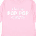 thumbnail image 4 of Inktastic I Love My Pop Pop with Hearts Boys or Girls Long Sleeve Toddler T-Shirt, 4 of 5