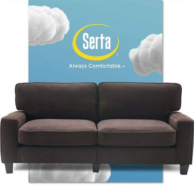 Serta Palisades Canapé 78 Pouces Brun Foncé