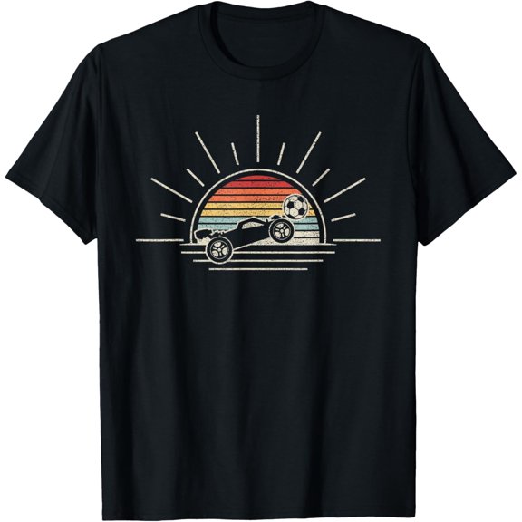 Retro Vintage Rocket Soccer Car T-Shirt