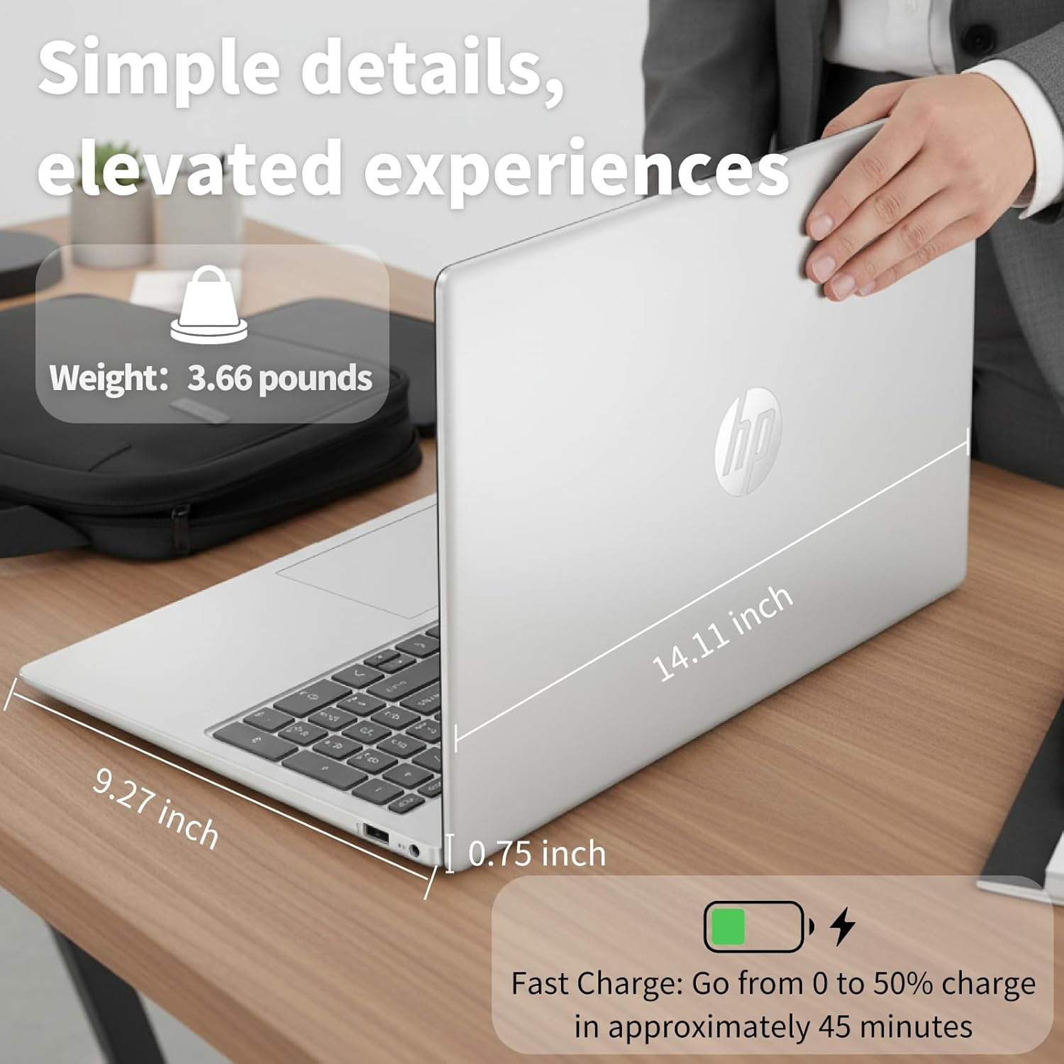 HP Touchscreen Laptop, Intel i3-1315U(Up to 4.5GHz), 16GB RAM, 512GB SSD, 15.6" 250 nits Anti-Glare Display, Copilot-AI Chat, Windows11 Pro , w/Accesories