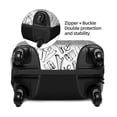thumbnail image 4 of Haiem Black White Music Luggage Cover Printed Suitcase Covers for Luggage Elastic Washable Suitcase Protector Fits 18-32 Inch Luggage-X-Large, 4 of 9