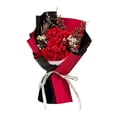 thumbnail image 3 of Ramo de flores de jabón artificial de 30 x 18 cm, aroma agradable, hecho a mano, regalo de aniversario Clavel rojo, 3 of 9