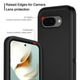 thumbnail image 3 of Compatible with Google Pixel 9A Case,3-Layer Military Grade Drop Protection Anti-Slip Bumper Rugged Shockproof Dustproof Protection Phone Case,Black, 3 of 7