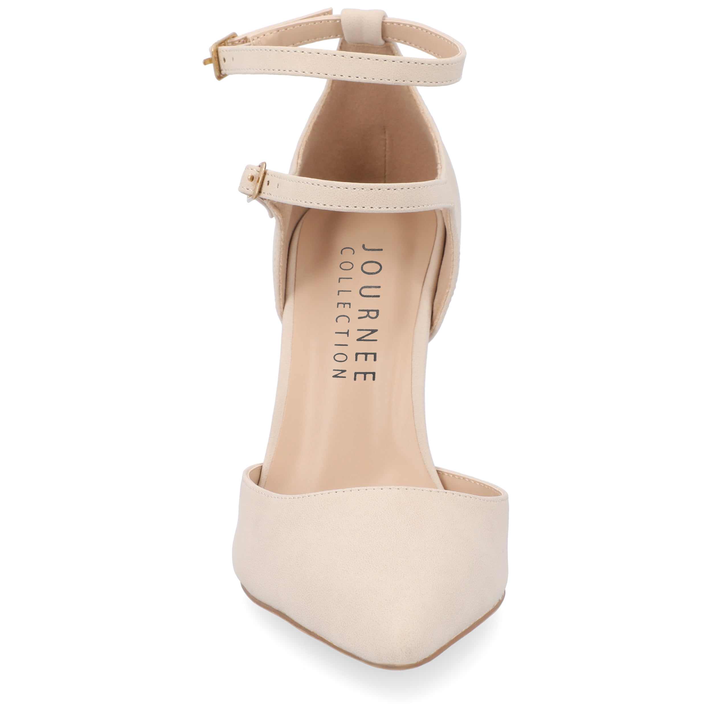 Journee Womens Lilyann Multi Strap Stiletto Pointed Toe Pumps