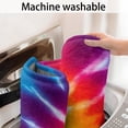 thumbnail image 5 of Colorful Rainbow Tie Dye Spiral Pattern Bathroom Rugs Mat,Non Slip Microfiber Bathroom Rug,Rubber Backing,Soft Bathroom Mats for Bathroom Floor,Tub and Shower,20x32in(50x80cm), 5 of 5