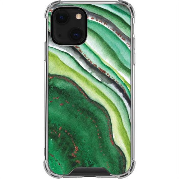 Skinit Geode Kiwi Watercolor Geode iPhone 14 Plus Clear Case
