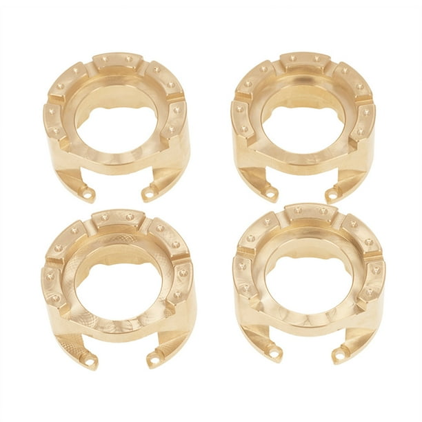 Tholdsy Paquete de 4 coches RC, contrapeso de latón, cubierta de nudillos de dirección, reemplazo de montaje delantero y trasero para TRX-4 Kits de construcción modelo Tholdsy FN000987-00
