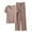 Khaki, variant on Uaswgudfs Womens Pajama Sets Cotton Short Sleeve Sleepwear V Neck Tops and Long Pants Comfy Pjs 2 Piece Lounge Slack sense Set 2025