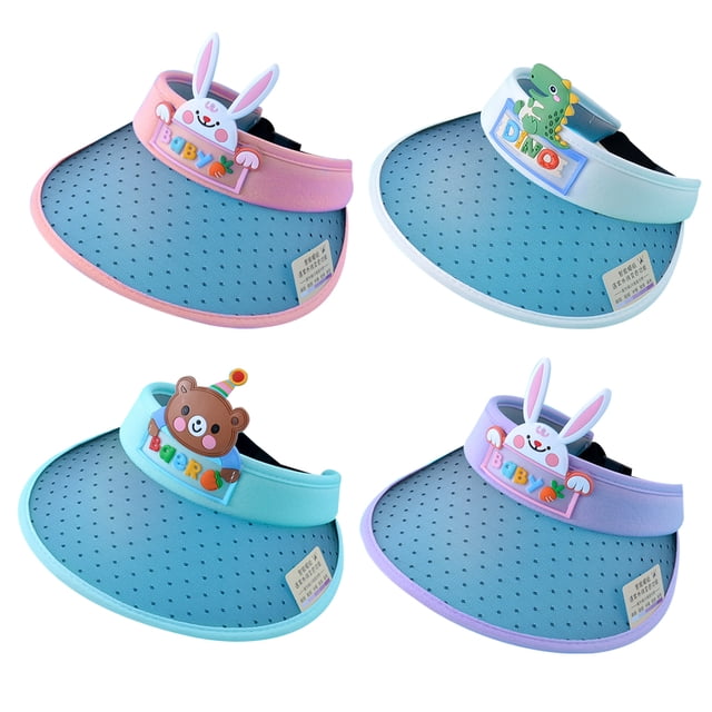 4 Uds. Sombreros deportivos para niños, gorra de béisbol vacía con visera para correr, sombreros de tenis