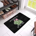thumbnail image 3 of MKHERT Funny Quotes Lizard When You Know You're Ugly Doormat Rug Home Decor Floor Mat Bath Mat 23.6x15.7 inch, 3 of 3