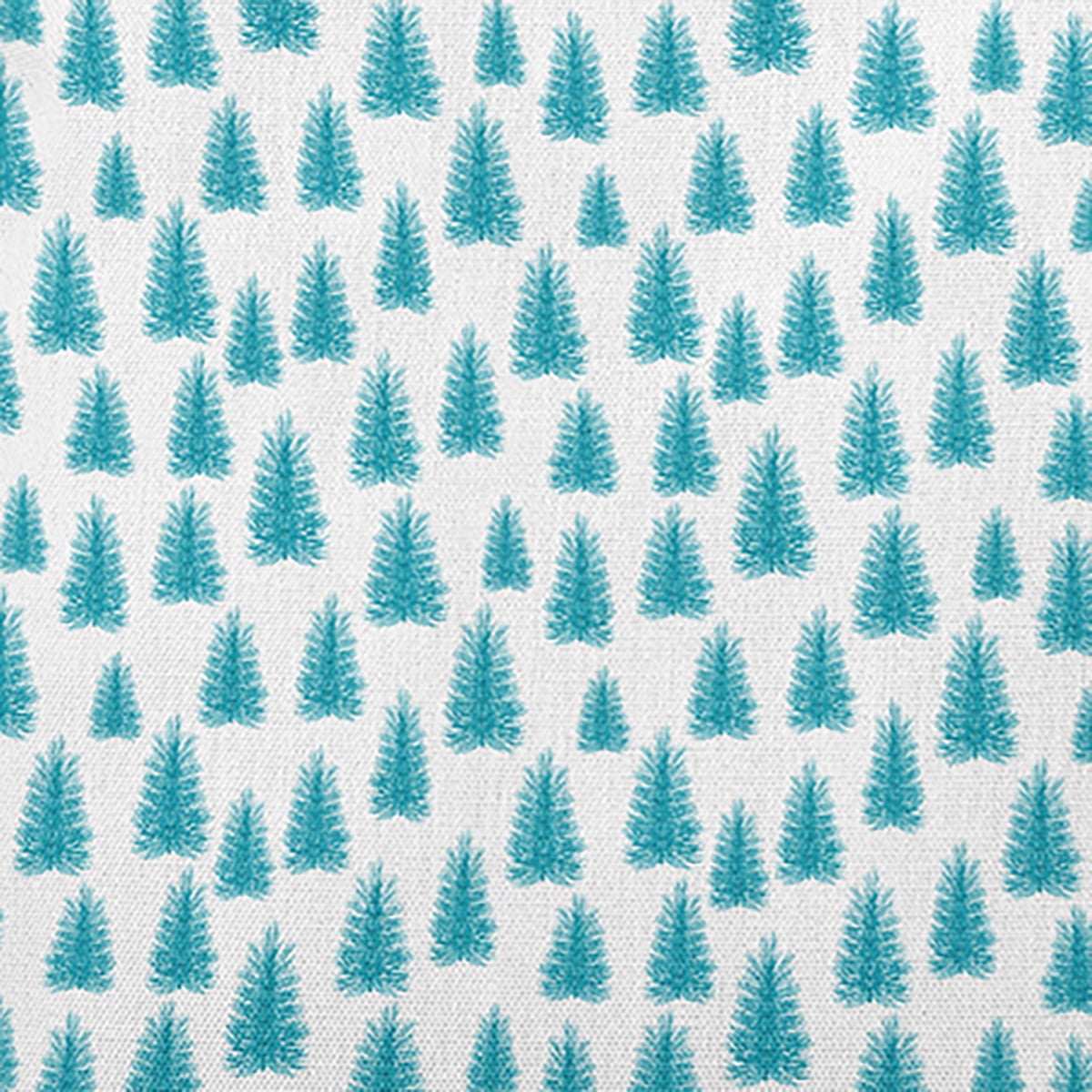 20" x 20" Simply Daisy Christmas Trees Pattern Polyester Accent Pillow, Turquoise Qty 1