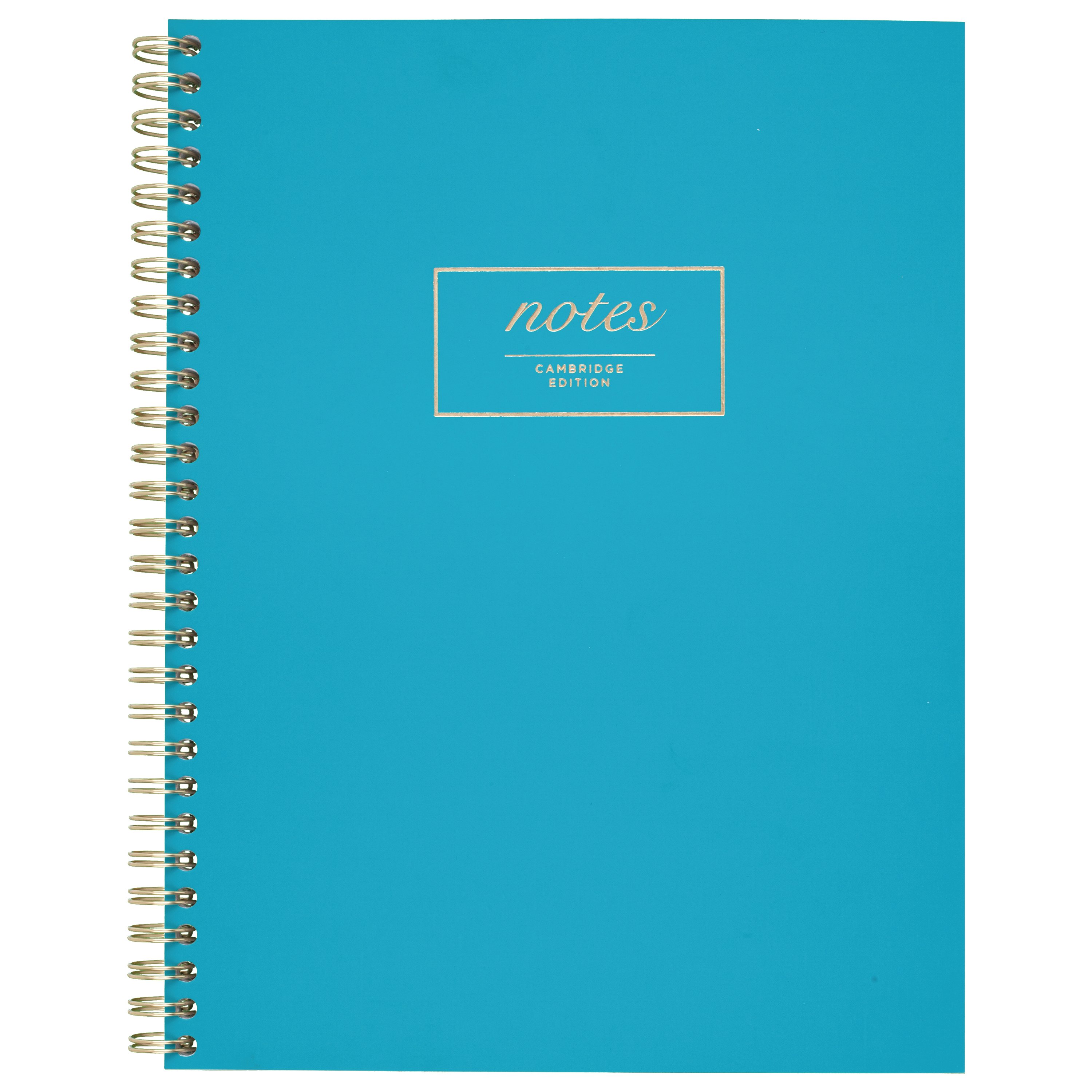 Cambridge WorkStyle Fashion Notebook, 80 Sheets, 7 1/4" x 9 1/2", Teal