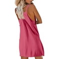 thumbnail image 3 of Women Tennis Dress Built in Shorts Adjustable Straps Hot Shot Mini Dress Athletic Workout Golf Dresses with Pockets, 3 of 6