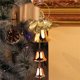 thumbnail image 3 of Adornos colgantes navideños, colgadores de puerta con cascabel, campana colgante para puerta navideña con pajarita de cinta, 3 of 5
