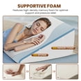 thumbnail image 4 of GIANNA Extra-High Wedge Pillow, Memory Foam Bed Wedge for Snoring & Leg Elevation, Removable Washable Cover, White Gray, 23.6×23.6×12in, 4 of 7