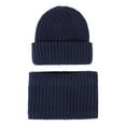 thumbnail image 2 of Kids Hat Scarf Set Toddler Winter Knit Beanies Neck Warmer Gaiter 3 set, 2 of 8