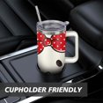 thumbnail image 7 of 40oz Hello Kawaii Cat Cute Stainless Steel Tumbler with Lid and Straw,Spill Proof Travel Cup Double Wall Vacuum Insulated Coffee Mug with Handle Cameosa, 7 of 7