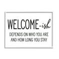 thumbnail image 2 of Stupell Industries Welcome-Ish Funny Entryway Sign Casual Humor Graphic Art White Framed Art Print Wall Art, Design by Lettered and Lined, 2 of 5
