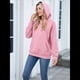 thumbnail image 5 of Sudadera con Capucha para Mujer, Informal, de Larga, Holgada, con Bolsillo. Rosa M, 5 of 9