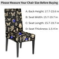 thumbnail image 2 of Chair Covers for Dining Room Set of 4, Vintage Butterfly Washable Spandex Parsons Slipcovers, Removable Kitchen Chair Cover, Stretch Seat Protector for Home Party Hotel, 2 of 6