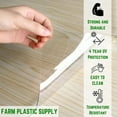 thumbnail image 2 of FPS - Clear Vinyl Sheeting - 20 Mil - Vinyl Plastic Sheeting, Clear Vinyl Roll, Clear Vinyl Sheet for Storm Windows, Clear Vinyl, Vinyl, Covering, Protection, Tablecloth Protector (4' x 10'), 2 of 6