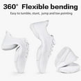 thumbnail image 4 of Cyiecw Cheer Shoes Girls White Dance Shoes Youth Cheerleading Sports Training Athletic Comfortable Shoes Flats Girl, 4 of 7