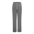 thumbnail image 4 of Boy Sweatpants High Waist Loose Straight Leg Athletic Pants with Drawstring Boys Pants Size 11-12 Years, 4 of 8