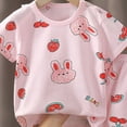 thumbnail image 4 of KPOPLK Kids 2Pcs Summer Clothing Set Toddler Boys Short Sleeve Cute Graphic Tee T-Shirt and Comfy Shorts Outfits for 1-4 Years Size 18-24 Months,Light Pink, 4 of 4