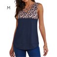 thumbnail image 4 of Guardurnaity Chaleco Estampado Leopardo Escote En V Camiseta Sin Mangas Mujer Verano Tanktop Prendas para la parte del cuerpo Azul METRO Guardurnaity AP002393-12, 4 of 6