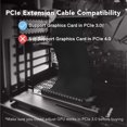 thumbnail image 4 of EZDIY-FAB New PCI Express 16x Flexible Cable Extension Port Adapters, High Speed PCIE Riser Cable 90 Degrees, Fit with FD R6 Case -20cm, 4 of 10