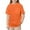 1#Orange298, variant on Byoo Toddler Girl's Basic Solid T Shirt Pocket Soft Crew Neck Short Sleeve Summer Tshirt Breathable Comfy Tee Shirts