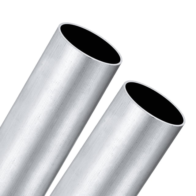 Tubo redondo de aluminio 6063 de 2 piezas, 37mmx40mm(IDxOD) 100mm de longitud