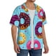 thumbnail image 2 of Fotbe Donuts Camisa Estampada de Manga Corta para Hombre, Casual de Verano, Estilo Playero, Sin Arrugas-Medium, 2 of 5