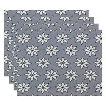 Simply Daisy 18" x 14" Christmas Stars 1 Geometric Print Placemats, Set of 4