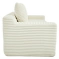 thumbnail image 4 of Miniyam Convertible Loveseat Sofa Bed with Memory Foam, Small Couch for Apartment, No Assembly, Corduroy, Beige, 4 of 7