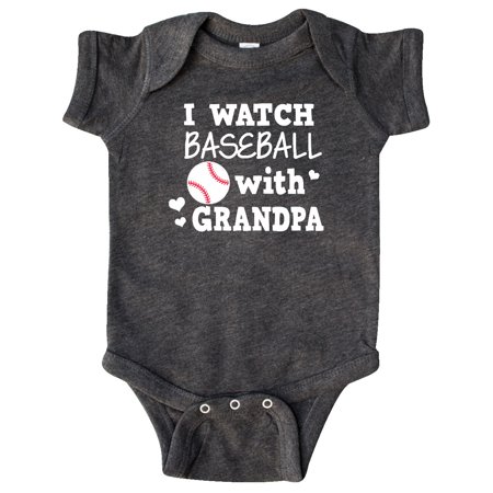 

Inktastic I Watch Baseball with My Grandpa Gift Baby Boy or Baby Girl Bodysuit