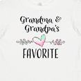 thumbnail image 4 of Inktastic Grandma and Grandpas Favorite- Heart Grandchild Boys or Girls Baby T-Shirt, 4 of 5