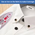 thumbnail image 3 of Non-Iron Fabric Labels, Personalized Clothing Tags for School and Daycare, Washable, Fade-Resistant, 100 White Pieces, Easy Iron Application, Suitable for Smooth Surface Adhesion, 3 of 7