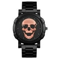 thumbnail image 1 of Reloj de hombre con correa de acero y calavera de calavera, reloj de metal con personalidad para hombre, reloj de regalo, 1 of 5